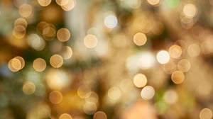 Christmas lights out of focus